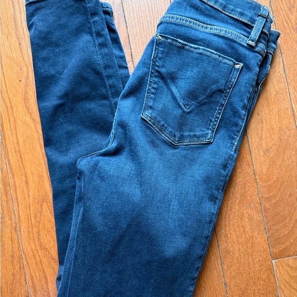 Hudson Jeans Dark Blue Skinny High-Rise Jeans - Picture 2 of 3